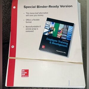 Employee Training & Development Book - Black Cover-binder ready